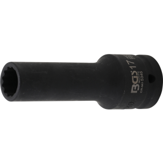 Kraft-Steckschlüssel-Einsatz Zwölfkant, tief | Antrieb Innenvierkant 20 mm (3/4") | SW 17 mm
