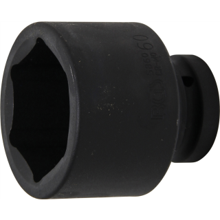 Kraft-Steckschlüssel-Einsatz Sechskant | Antrieb Innenvierkant 25 mm (1") | SW 60 mm