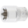 Steckschlüssel-Einsatz E-Profil | Antrieb Innenvierkant 10 mm (3/8") | SW E16