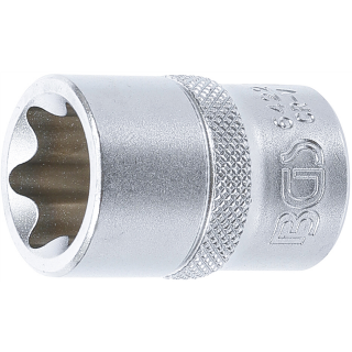 Steckschlüssel-Einsatz E-Profil | Antrieb Innenvierkant 12,5 mm (1/2") | SW E22
