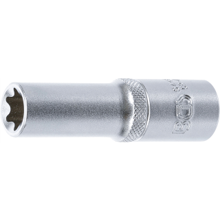 Steckschlüssel-Einsatz E-Profil, tief | Antrieb Innenvierkant 12,5 mm (1/2") | SW E16