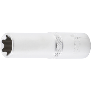 Steckschlüssel-Einsatz E-Profil, tief | Antrieb Innenvierkant 12,5 mm (1/2") | SW E18