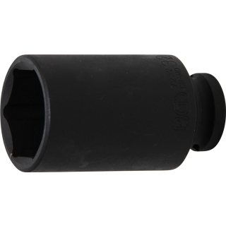 Kraft-Steckschlüssel-Einsatz Sechskant, tief | Antrieb Innenvierkant 12,5 mm (1/2") | SW 32 mm