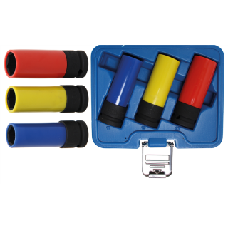 Kraft-Schoneinsatz-Satz | Antrieb innenvierkant 12,5 mm (1/2") | SW 17 / 19 / 21 mm | 3-tlg.