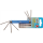 Klappschlüssel | T-Profil (für Torx) T6 - T20 | 7-tlg.