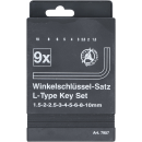 Winkelschlüssel-Satz | Innensechskant 1,5 - 10 mm | 9-tlg.