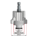 Adapter Nr. 19 für Art. 8027, 8098 | für Toyota