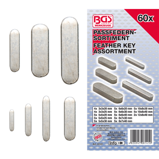 Passfedern-Sortiment | 60-tlg.