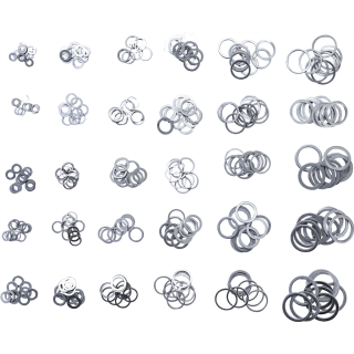 Dichtring-Sortiment | Aluminium | 300-tlg.
