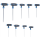 T-Griff-Schlüssel-Satz | T-Profil (für Torx) T10 - T50 | 9-tlg.