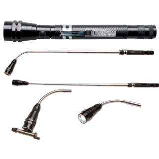 Ausziehbare LED-Leuchte mit Magnetheber | "2-IN-1"