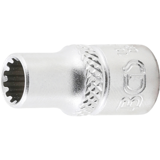 Steckschlüssel-Einsatz Gear Lock | Antrieb Innenvierkant 6,3 mm (1/4") | SW 6 mm
