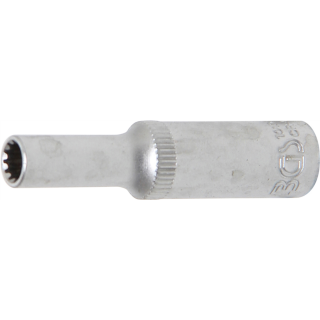 Steckschlüssel-Einsatz Gear Lock, tief | Antrieb Innenvierkant 6,3 mm (1/4") | SW 5 mm