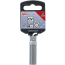 Steckschlüssel-Einsatz Gear Lock, tief | Antrieb Innenvierkant 6,3 mm (1/4") | SW 9 mm