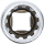 Steckschlüssel-Einsatz Gear Lock, tief | Antrieb Innenvierkant 6,3 mm (1/4") | SW 10 mm