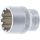 Steckschlüssel-Einsatz Gear Lock | Antrieb Innenvierkant 12,5 mm (1/2") | SW 22 mm