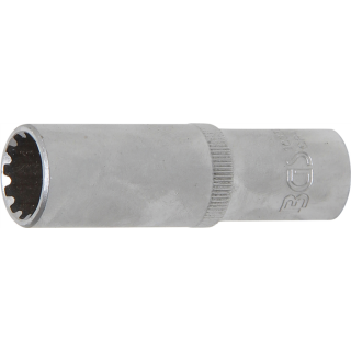 Steckschlüssel-Einsatz Gear Lock, tief | Antrieb Innenvierkant 10 mm (3/8") | SW 13 mm