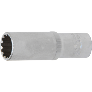 Steckschlüssel-Einsatz Gear Lock, tief | Antrieb Innenvierkant 10 mm (3/8") | SW 14 mm