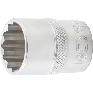 Steckschlüssel-Einsatz Zwölfkant | Antrieb Innenvierkant 12,5 mm (1/2") | SW 21 mm