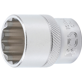 Steckschlüssel-Einsatz Zwölfkant | Antrieb Innenvierkant 12,5 mm (1/2") | SW 22 mm