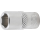 Steckschlüssel-Einsatz Sechskant | Antrieb Innenvierkant 6,3 mm (1/4") | SW 11/32"