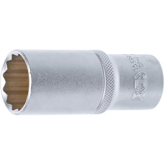Steckschlüssel-Einsatz Zwölfkant, tief | Antrieb Innenvierkant 12,5 mm (1/2") | SW 24 mm