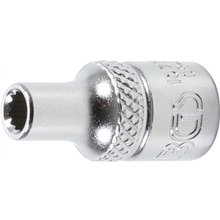 Steckschlüssel-Einsatz Zwölfkant | Antrieb Innenvierkant 6,3 mm (1/4") | SW 4 mm