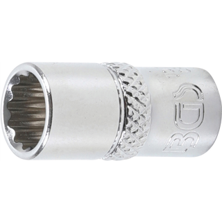 Steckschlüssel-Einsatz Zwölfkant | Antrieb Innenvierkant 6,3 mm (1/4") | SW 8 mm