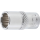 Steckschlüssel-Einsatz Zwölfkant | Antrieb Innenvierkant 6,3 mm (1/4") | SW 9 mm