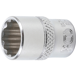 Steckschlüssel-Einsatz Zwölfkant | Antrieb Innenvierkant 6,3 mm (1/4") | SW 12 mm