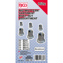 Nietmuttern-Sortiment | Aluminium | 150-tlg.
