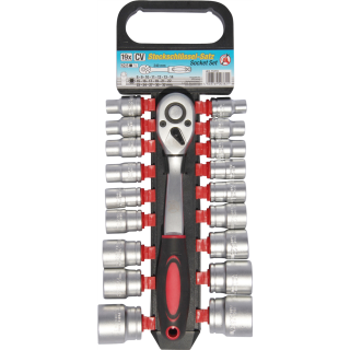 Steckschlüssel-Satz | Antrieb 12,5 mm (1/2") | SW 8 - 32 mm | 19-tlg.