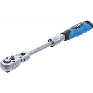 Umschaltknarre, ausziehbar, abwinkelbar | Abtrieb Außenvierkant 6,3 mm (1/4") | 175 - 225 mm