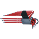 Winkelschlüssel-Satz | T-Profil (für Torx) / T-Profil (für Torx) mit Bohrung T10 - T50 | 9-tlg.