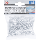 Blindnieten-Sortiment | Ø 4,8 mm | 50-tlg.