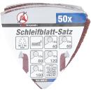 Schleifblatt-Satz für Dreieckschleifer | 95 x 95 mm | K 40 - 180 | 50-tlg.