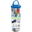 Kabelbinder-Sortiment | farbig | 100 - 150 - 200 mm | 450-tlg.