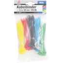 Kabelbinder-Sortiment | farbig | 2,4 x 100 mm | 200-tlg.