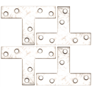 T-Winkel | 70 x 50 x 16 mm | 4-tlg.