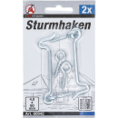 Sturmhaken | 4,0 x 80 mm | 2-tlg.