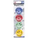 Magnet-Satz | "Smile" | Ø 40 mm | 4-tlg.